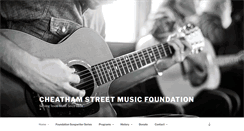 Desktop Screenshot of cheathamstreetfoundation.org