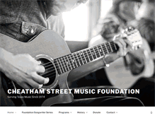 Tablet Screenshot of cheathamstreetfoundation.org